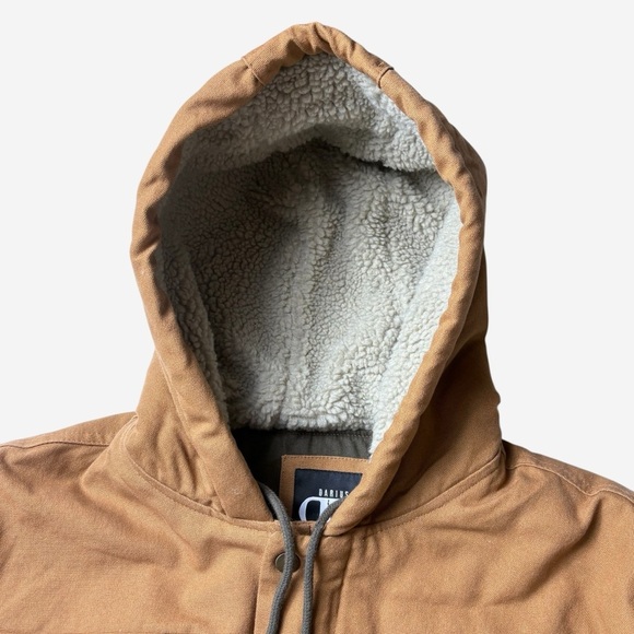 Pittsburgh Steelers Jacket Mens Large Brown Hooded Canvas Zip NFL Darius Rucker - Picture 8 of 16